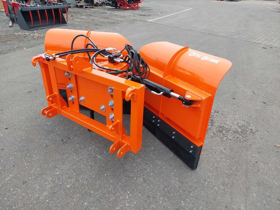 Pług Strzałkowy Metal-Technik 2,6 m-Lemiesz Gumowy - Kopiowanie terenu