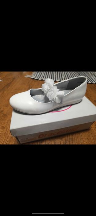 Alba komunijna+buty, bolerko, rękawiczki, sukienka na przebranie biala