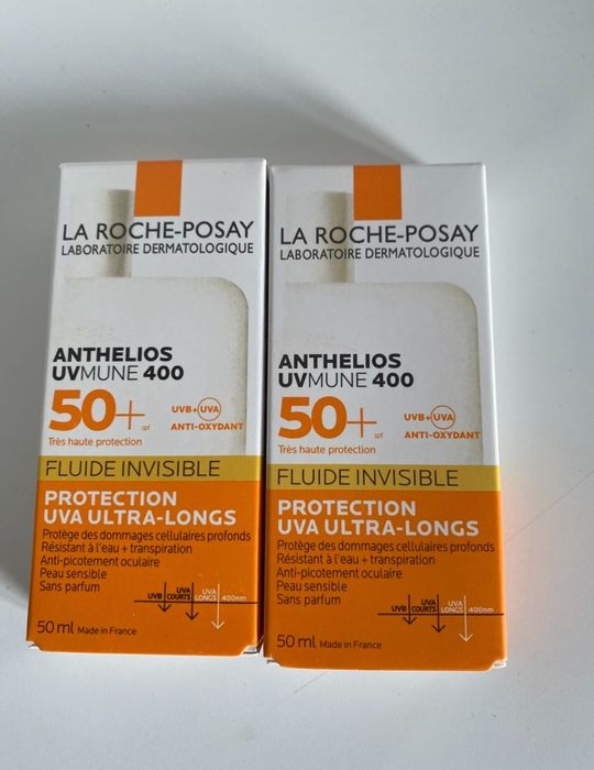 2xLa Roche-Posay Anthelios UVMUNE 400 Fluide Invisible SPF 50+ (50 ml)