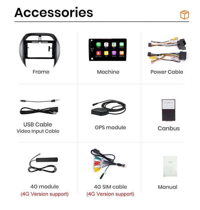 Rádio Android Carplay Wi-Fi Bluetooth RDS GPS Toyota Rav4 2003 a 2005