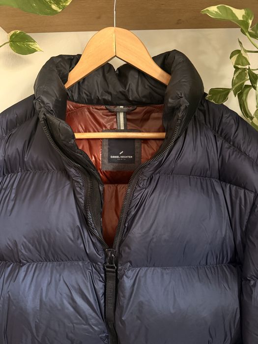 Kurtka puchowa puch down jacket puchówka granatowa ciepła Daniel Hechter Van Graff