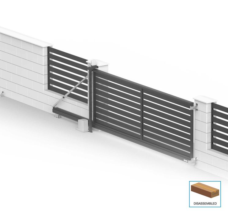 Ogrodzenie poziome - nowoczesne aluminiowe