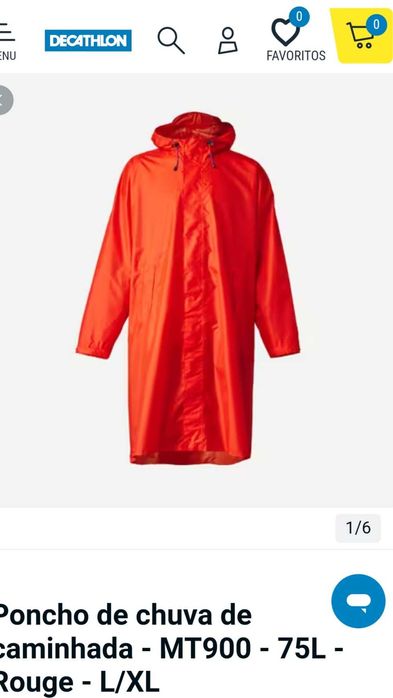 PONCHO impermeável ideal para caminhadas ou entregas de moto