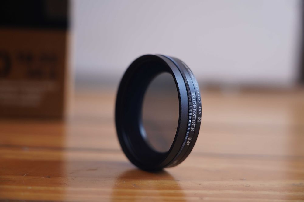 Filtro Rodenstock E67 UV e Polarizador (67mm) - Como Novo