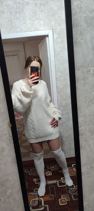 Сукня в'язана светр 2xl оверсайз великий розмір