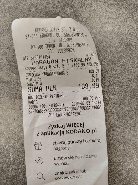 Soczewki acuvue oasys