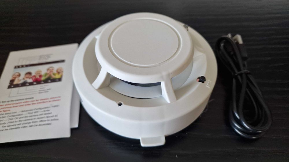 Camera camuflada oculta em detector de fumo camara wi-fi HD escondida
