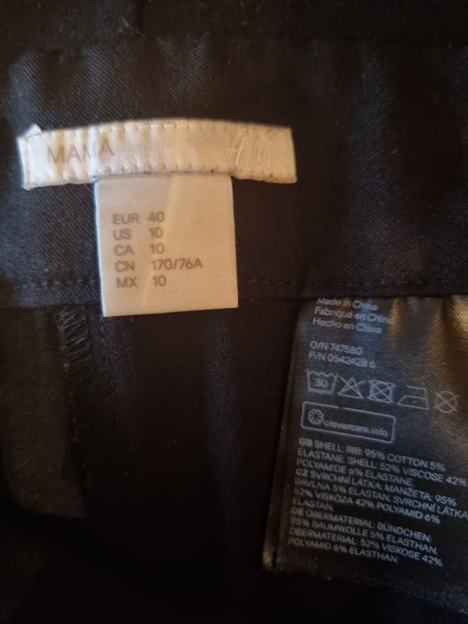 Calças preta para grávida H&M