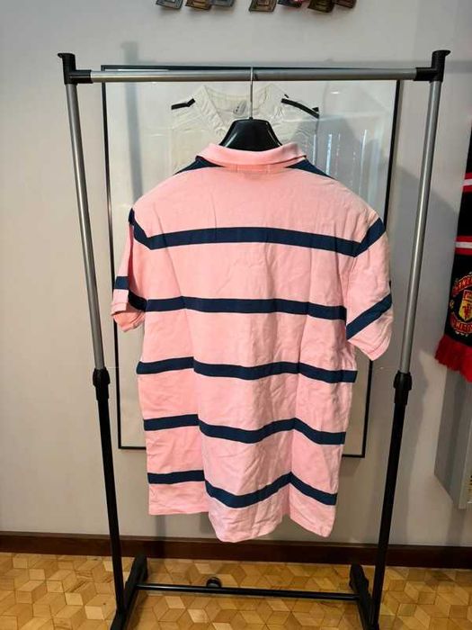 Koszulka Polo Ralph Lauren Striped Pink Navy XL