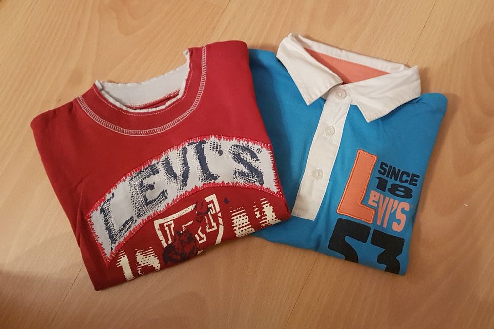Conj. 2 t-shits Levis menino 18 meses