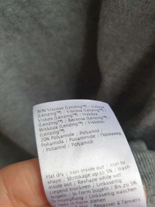 Szary sweter z wiskozy Numph M 38