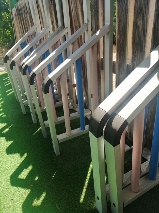 Pista completa de competição de agility