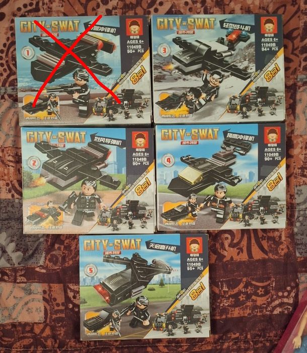 Conjunto City Swat 4 caixas