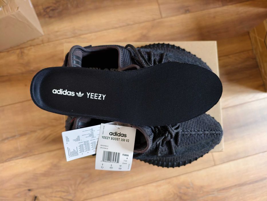 Nowe Yeezy 350 v2 Black 42 / 8.5 ORYGINALNE
