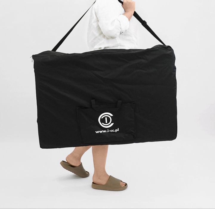 Stół Łóżko Masażu Kosmetyczne Aluminiowy Leżanka Składany 2-Segmentowy