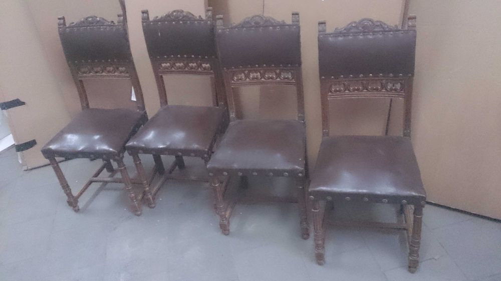 Krzesła eklektyczne zabytkowe XIXw. komplet 4 szt. A
