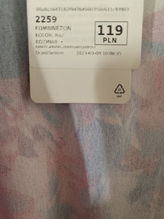 Kombinezon krótki/sukienka 2w1