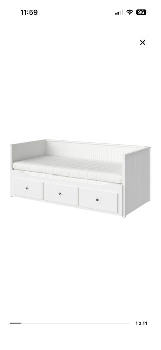 Leżanka z 3 szufladami