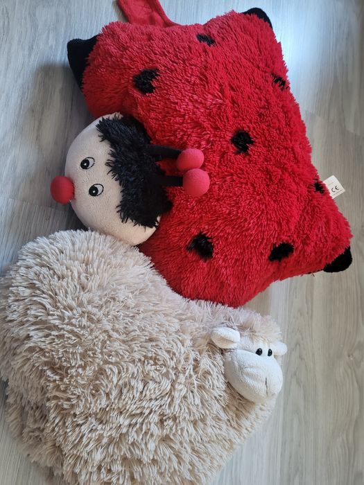 Poduszka ozdobna biedronka owieczka jak nowa nowe