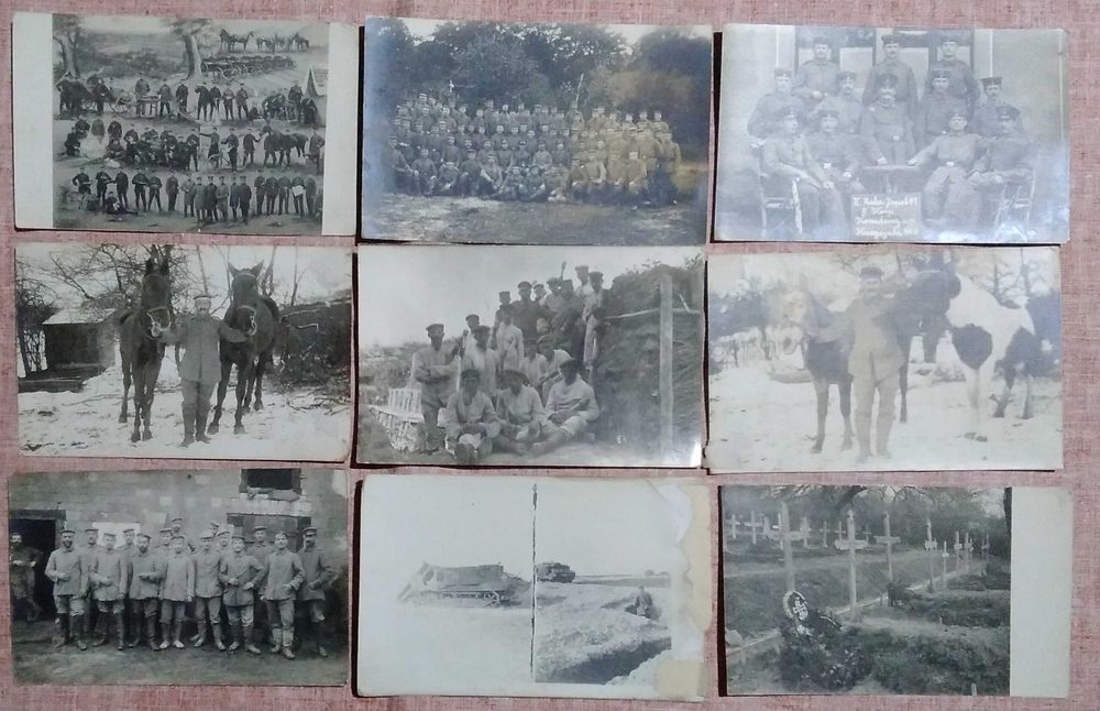 Pocztówki z historycznymi zdjęciami żołnierzy niemieckich z I wojny św oryginały