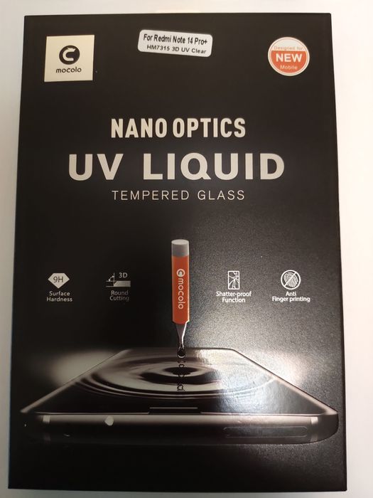 Защитное стекло Mocolo  Redmi Note 13 14 15 Pro+ Plus  3D UV УФ