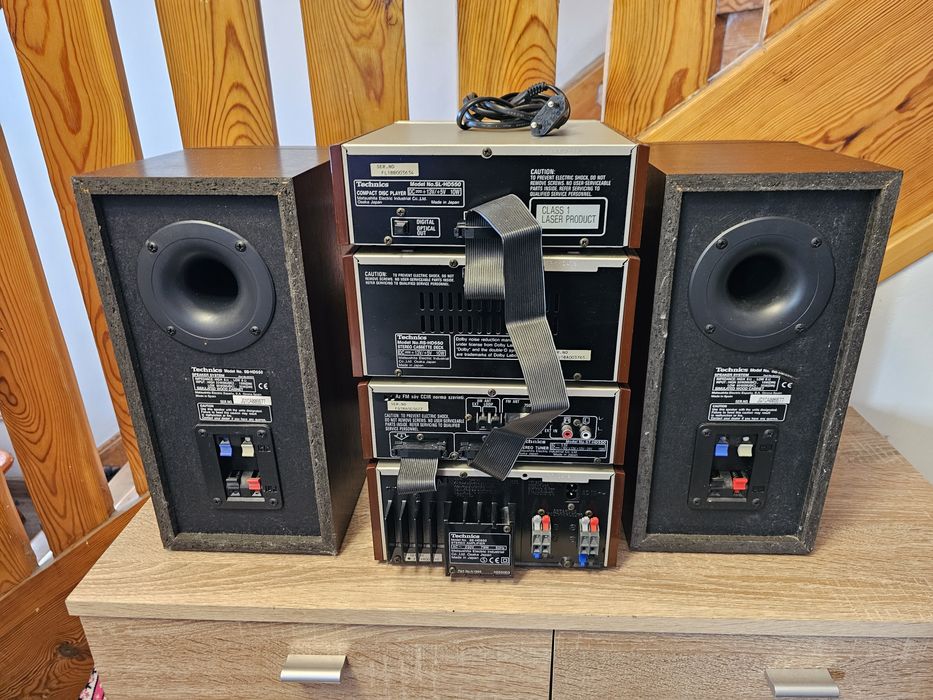 Wieża Technics SE-HD550 pilot kolumny