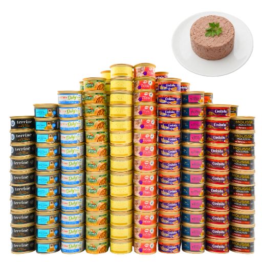Karma Mokra Dla Kota 90 × 85 G Mus Mix Smaków Delikatne Musy Dla Kotów