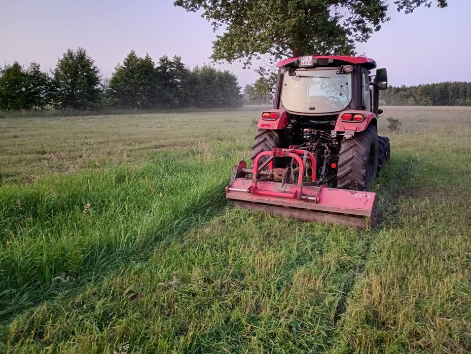 Koszenie trawy kosiarką bijakową mulczowanie karczowanie czyszczenie działki