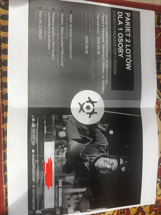 Flyspot voucher.