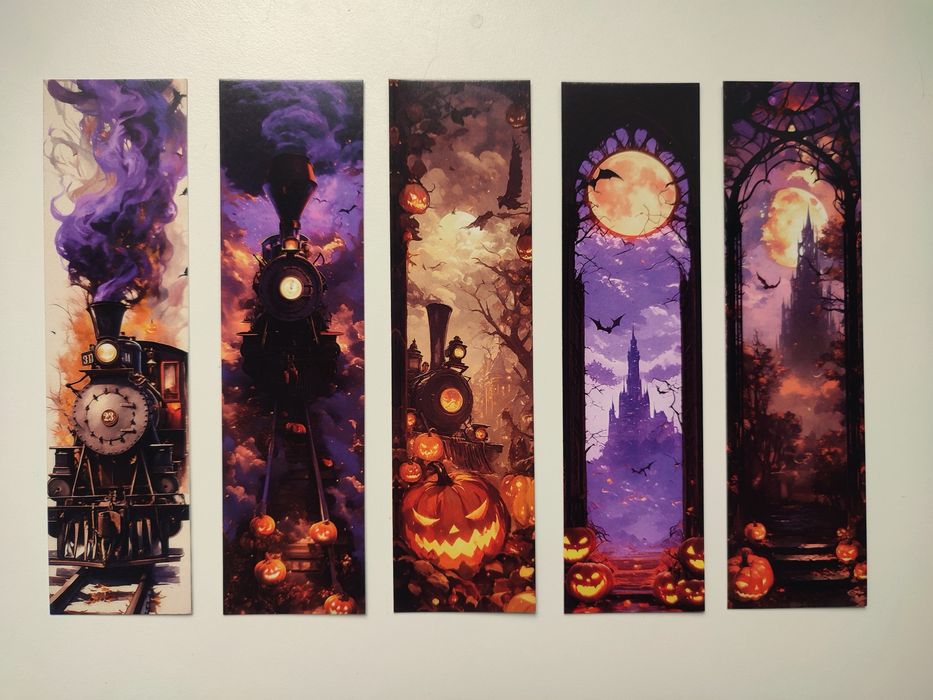 Zakładki do książek - Halloween - 5 sztuk