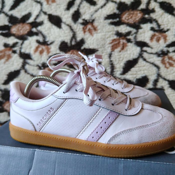 Super sport trampki Skechers Zinger Stret wkł.24,5cm skóra świetnystan