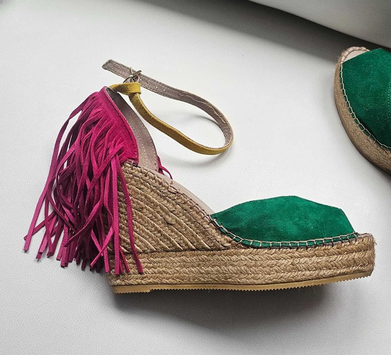 MACARENA Cudne espadryle roz 41