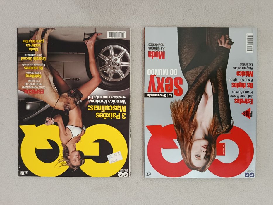 Lote  de  11  Revistas ( GQ )  impecáveis