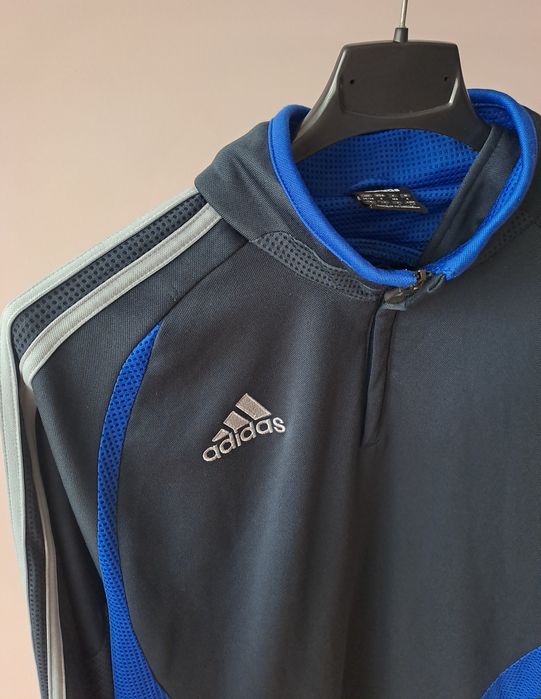 Męska bluza sportowa rozpinana Adidas climacool r.M half zip
