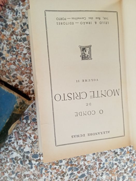 Livros antigos conde Monte Cristo e filhodesde8E-Lapis grande3EDesde3E