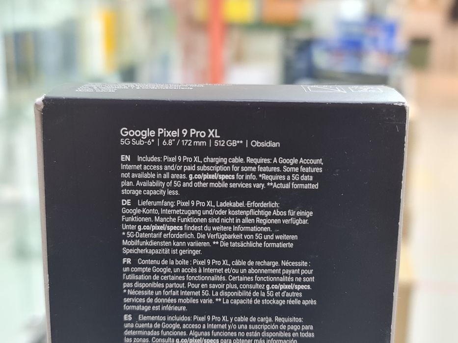 Google Pixel 9 Pro XL 16/512GB Obsidian EU