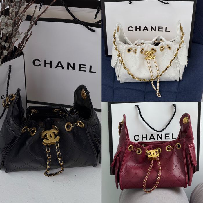 Сумка Chanel 22 Mini Handbag чорна, біла, бордова
