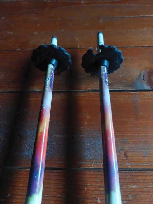 Kije kijki narciarskie Cyber na narty vintage retro psychodeliczne 115