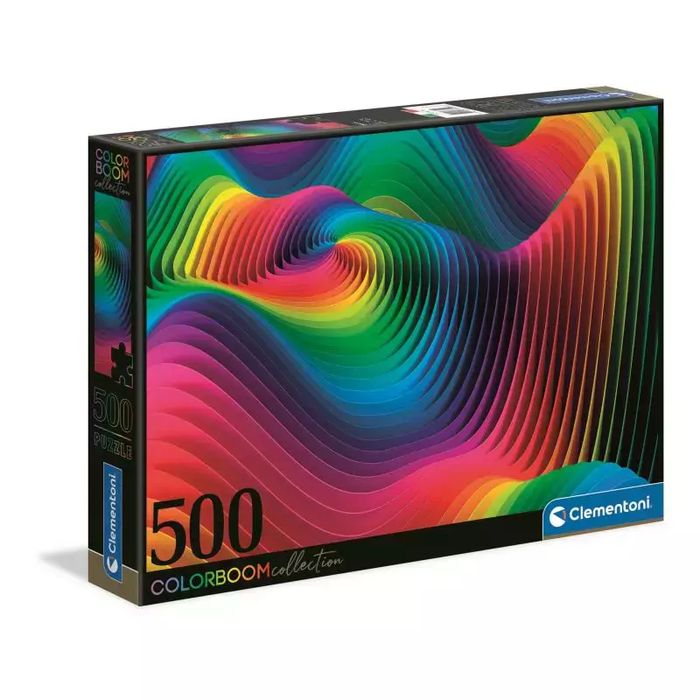 Puzzle 500 elementów. Color boom. Fale. Clementoni. Nowy Produkt