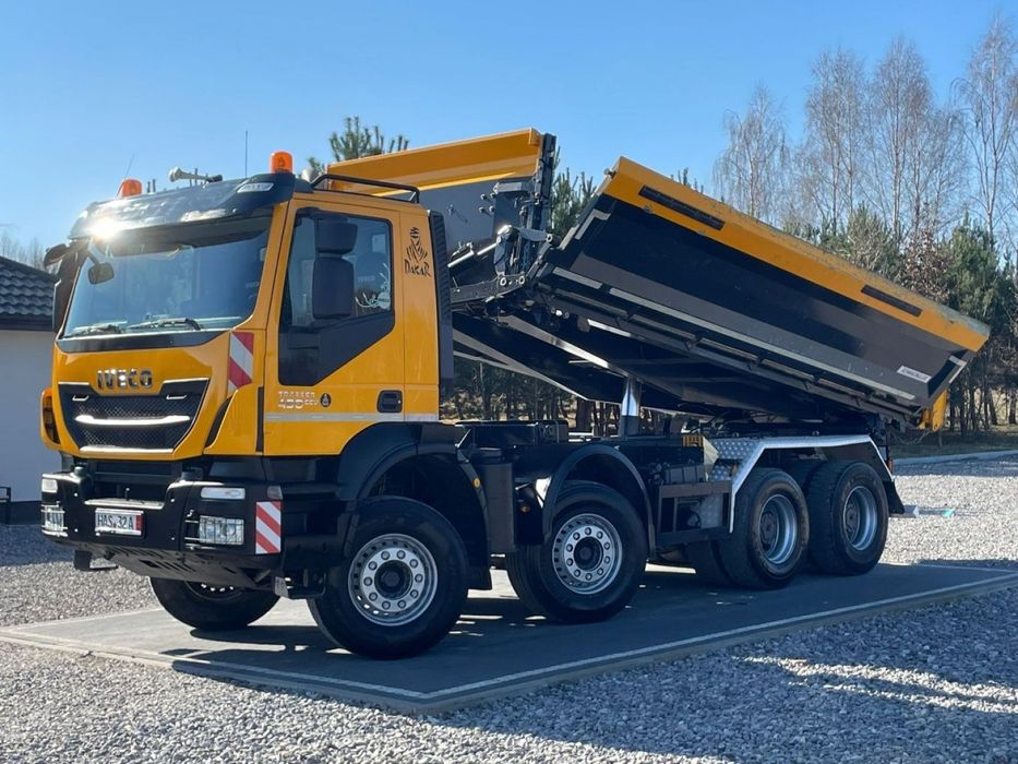 Iveco Trakker 450 EEV Euro 5  8x4 * Schwarzmuller * Hydroburta * Automat * Nawigacja * LED * Klima