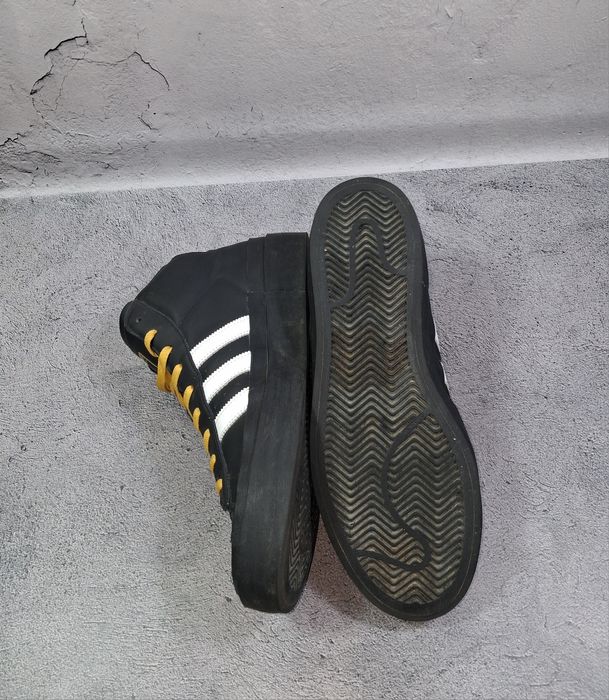 Ботинки Adidas 424 Pro кожаные кроссовки высокие Hoops Blauvelt