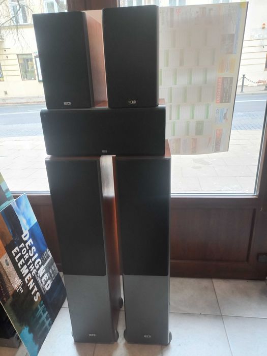 KOLUMNY podłogowe HECO VITAS 500, 2 + 3szt, kino domowe 140/240 Watt