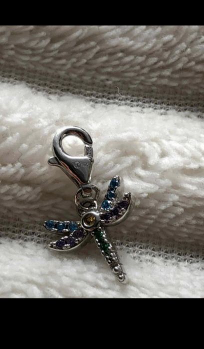 Charms ważka Apart z cyrkoniami srebrna