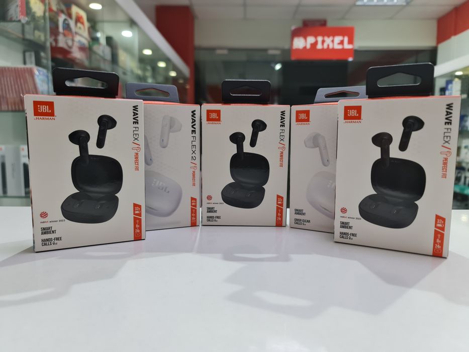 Нові JBL Wave Flex Black Flex 2 White