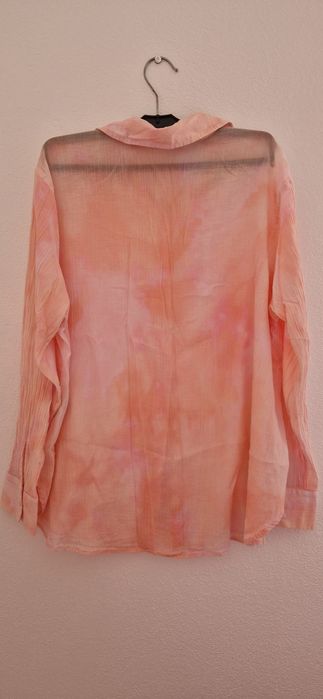 Camisa XS Rosa Velho Bershka