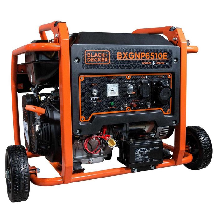 Генератор бензиновий Black+Decker BXGNP6510E 6,5 кВт Електростарт