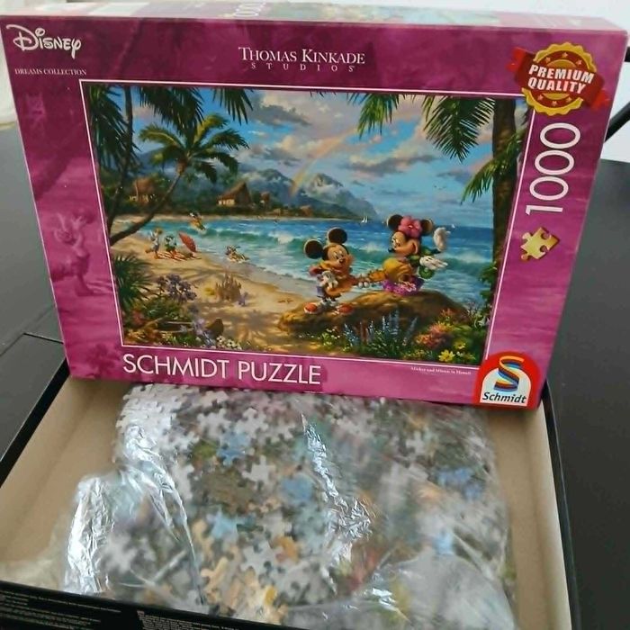 conjunto de 2 puzzles 1000 peças cada