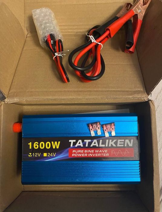 Інвертор TATALIKEN з 12В на 220В 1600W чистий синус