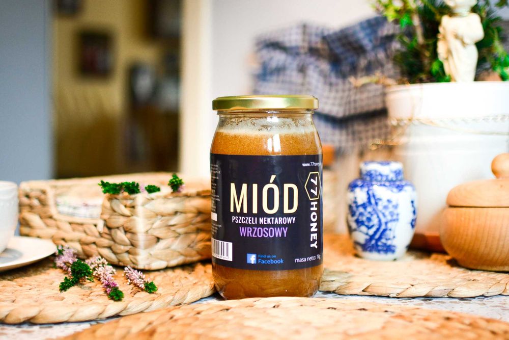 Miód Wrzosowy (surowy) - 100% naturalny