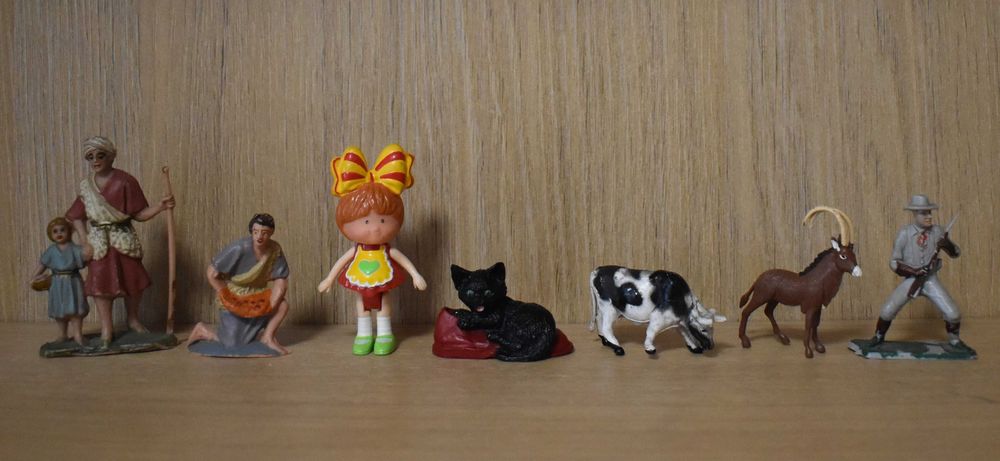 7 Figuras policromáticas - (Lote 1)